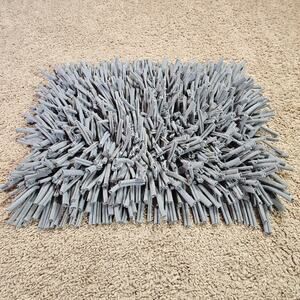 Paw5 Wooly Snuffle Mat for Dogs Gray 12x18 Interactive Feeding Enrichment Toy